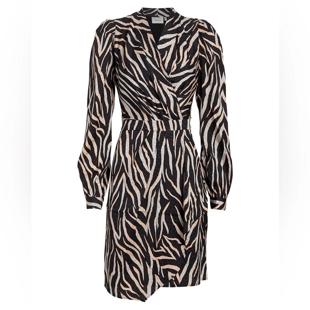 GESTUZ Fei Satin Jacquard Mini Dress size 40 US 8